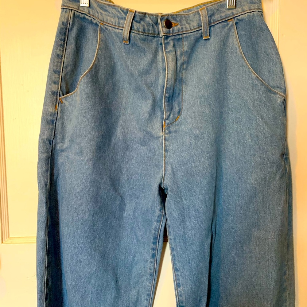 High waisted wide leg American Apparel jeans